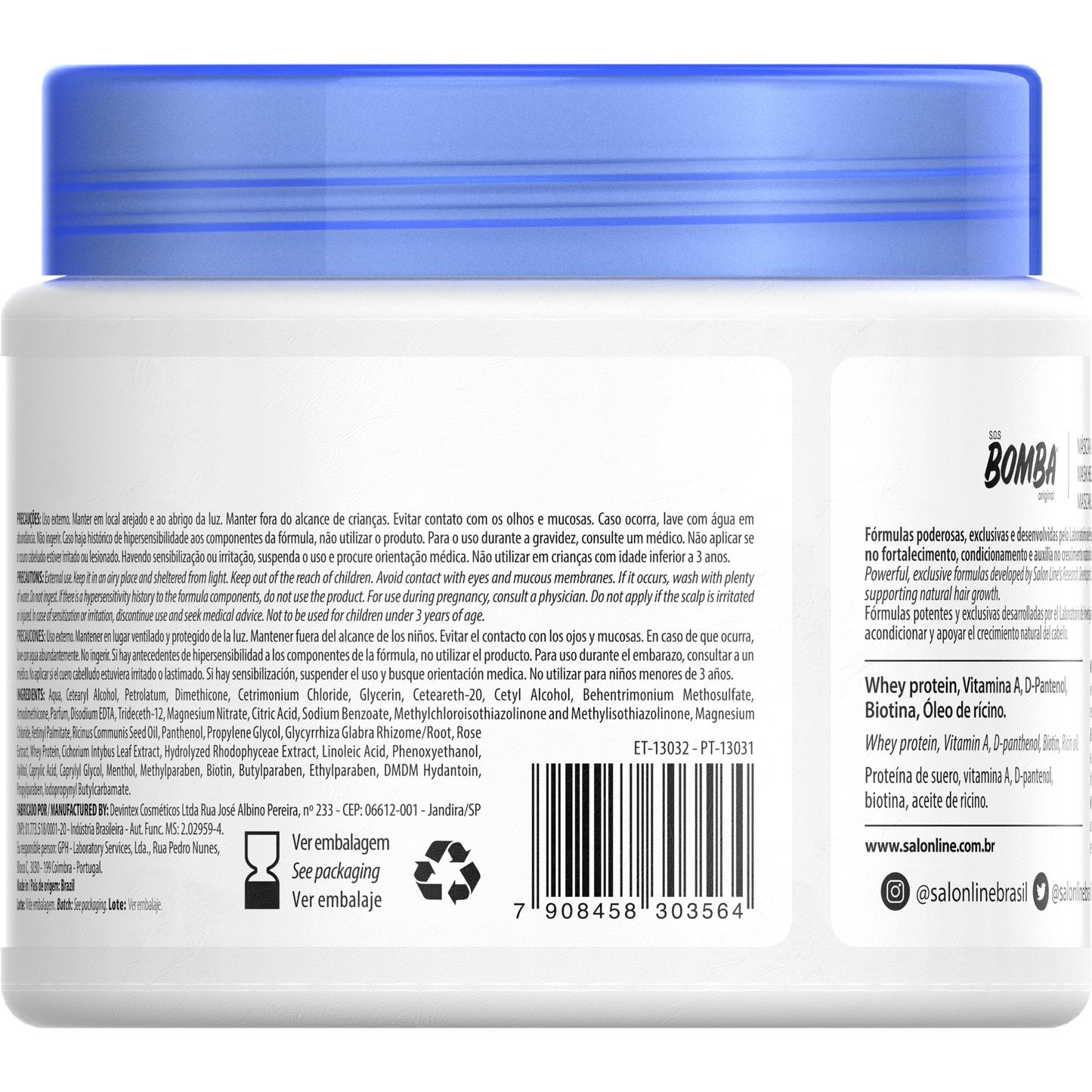 SOS Bomba Mãscara OriginalL 500gr