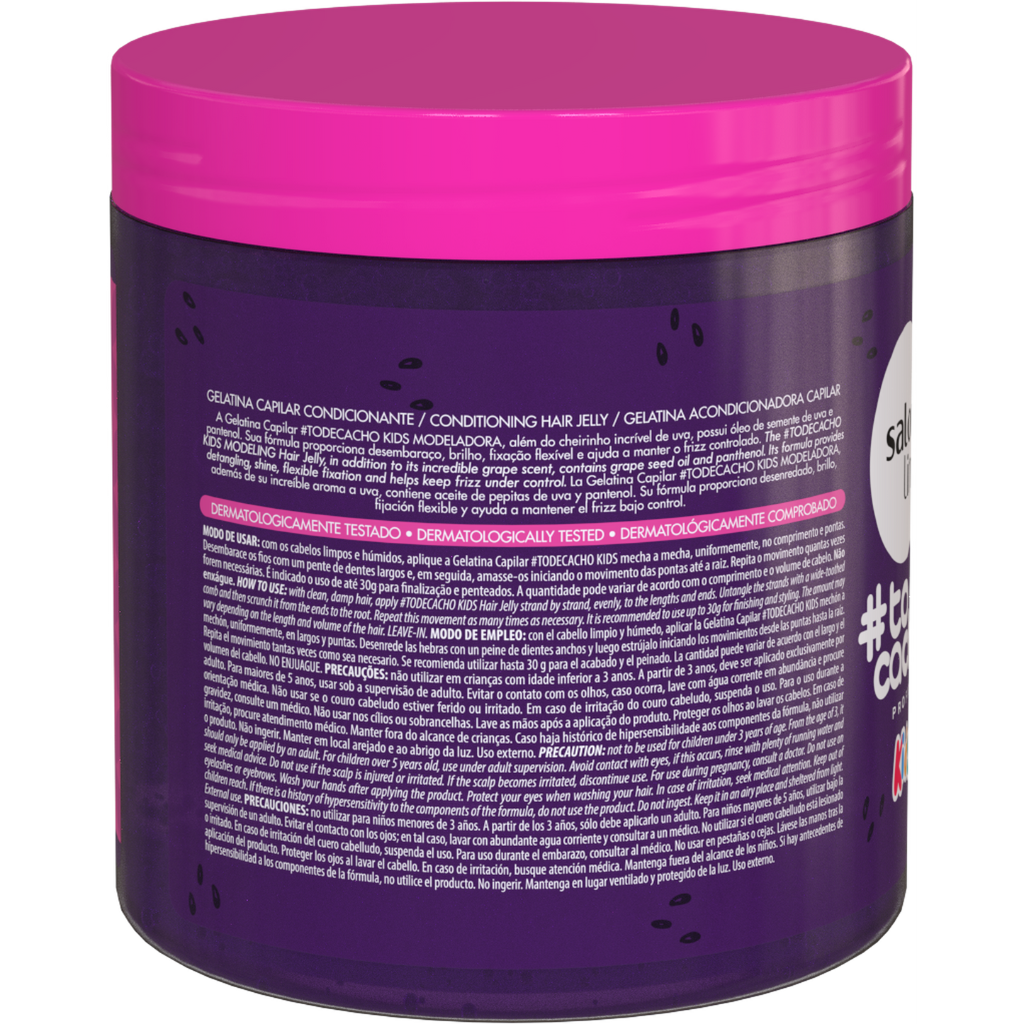 #todecacho - Gelatina Modeladora Kids Uva 550gr