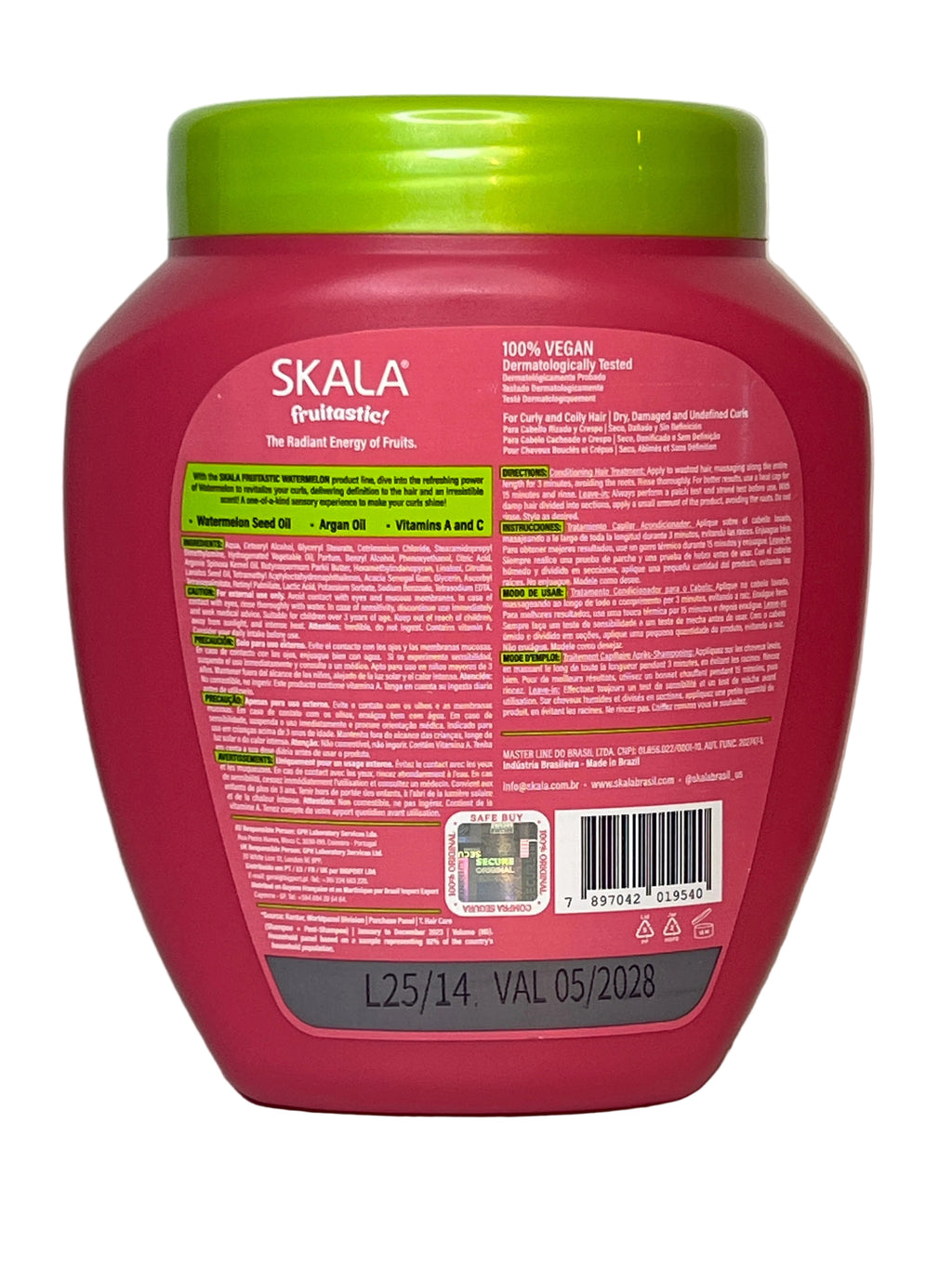 Skala Creme Condicionador Melancia Frutastica 1000ml 2em1