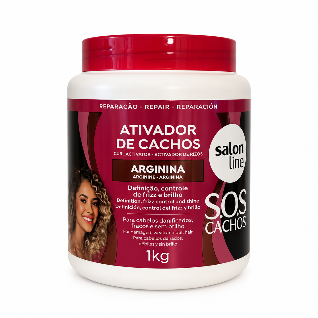 Salon Line SOS Cachos Ativador Arginina Reparação 1 kg, fronte