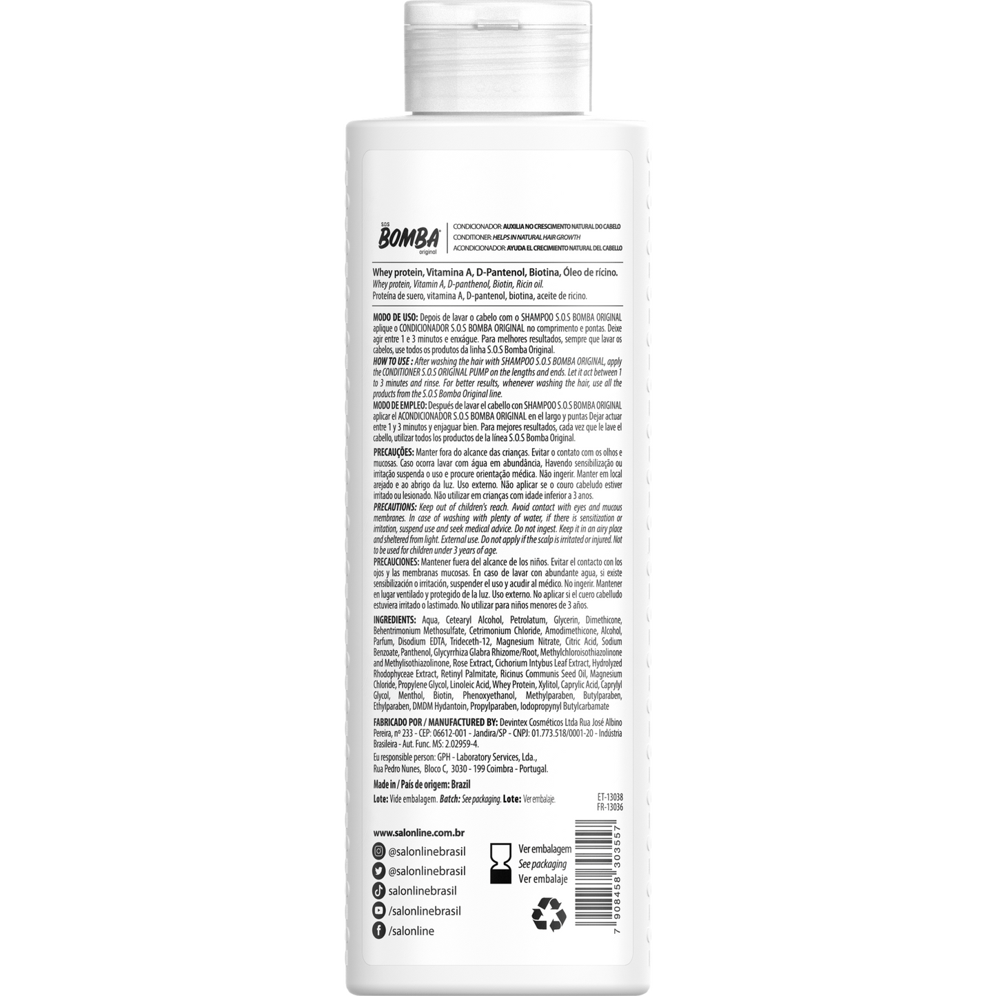 SOS Bomba Condicionador Original 300ml