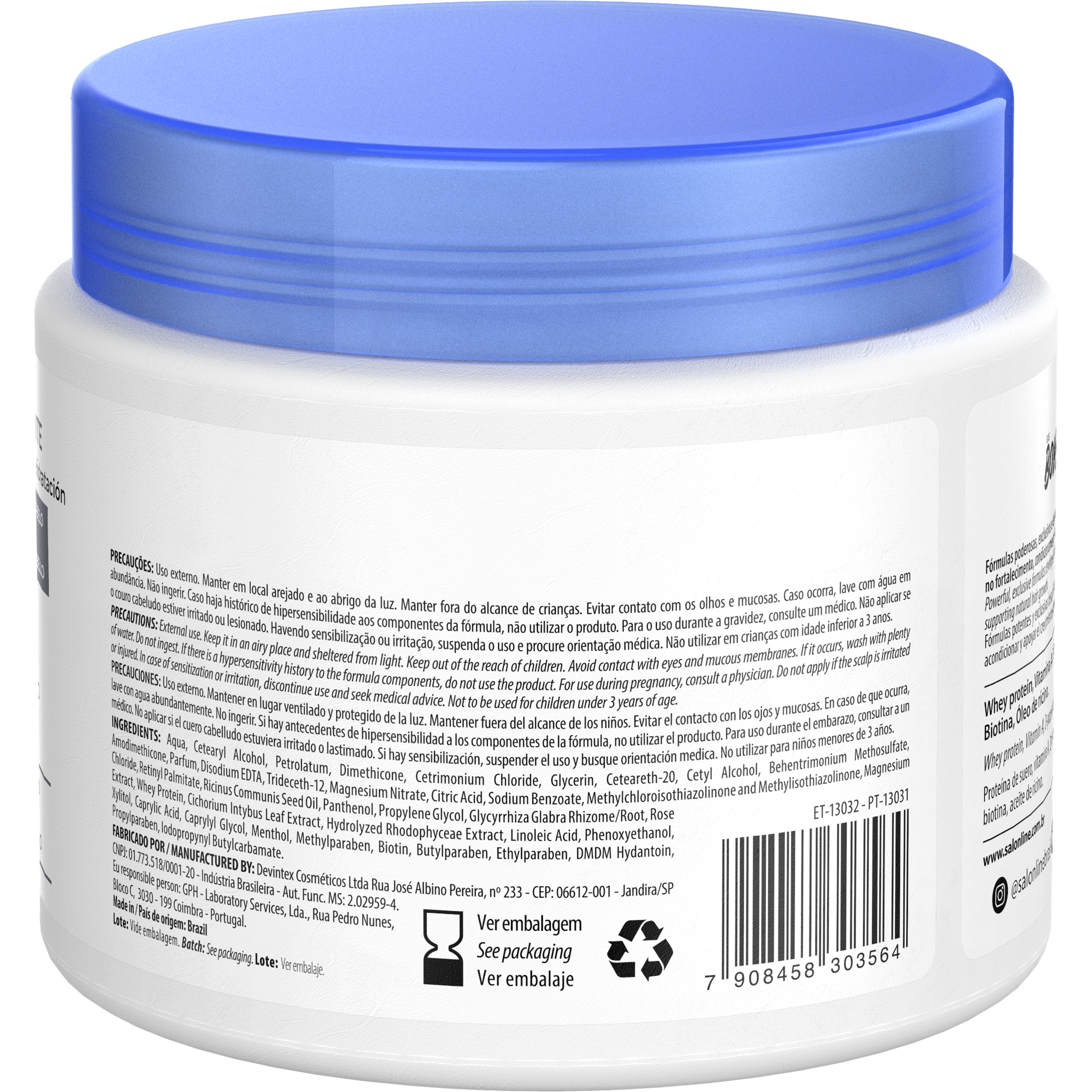 Salon Line SOS Bomba Máscara Original 500g