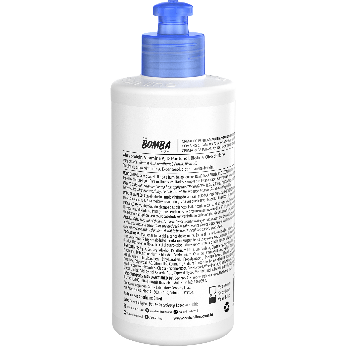 SOS Bomba Creme Pentenar Original 300ml