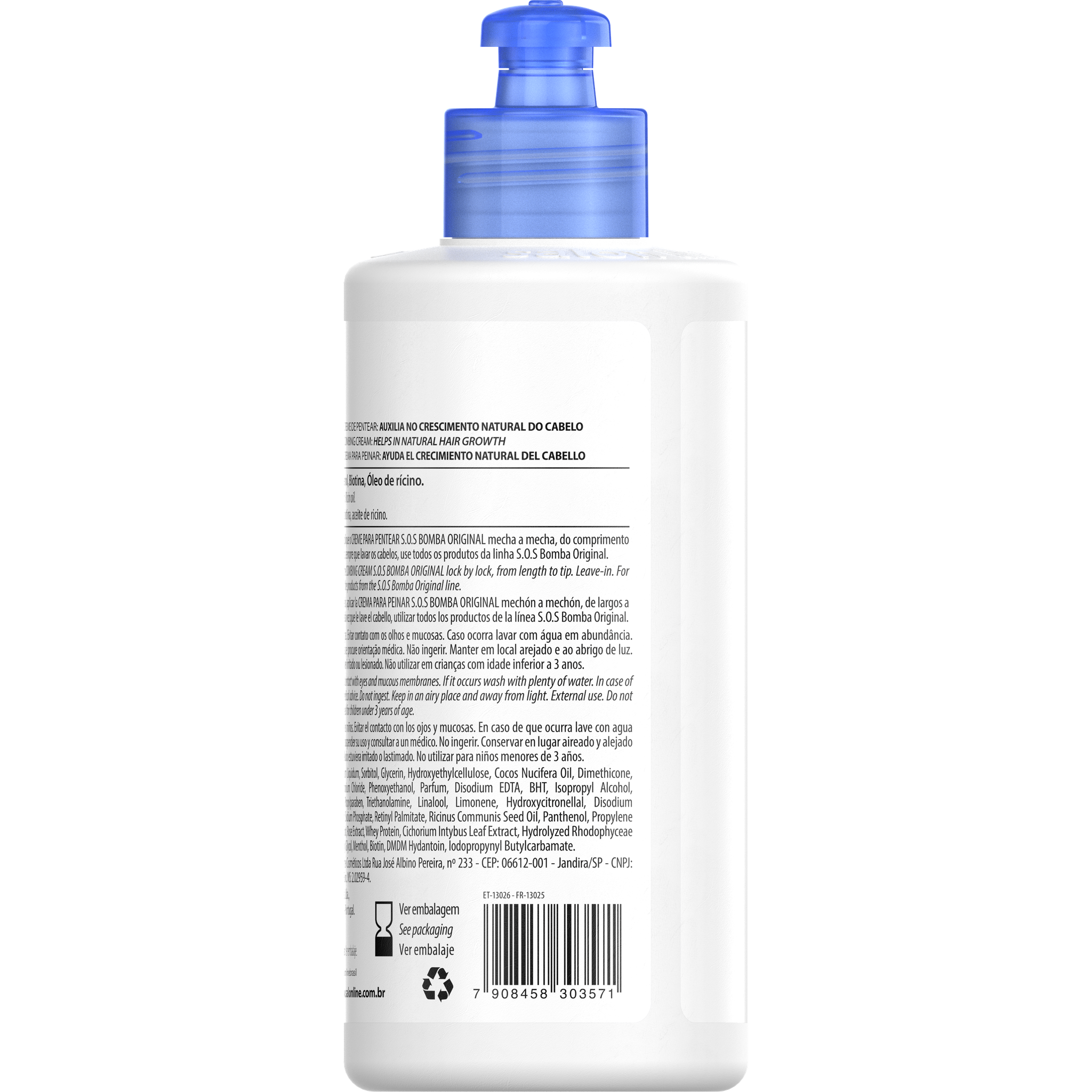 Salon Line SOS Bomba Creme para Pentear Original 300ml