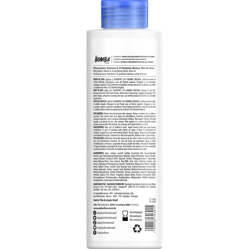 Salon Line SOS Bomba Shampoo Original 300ml