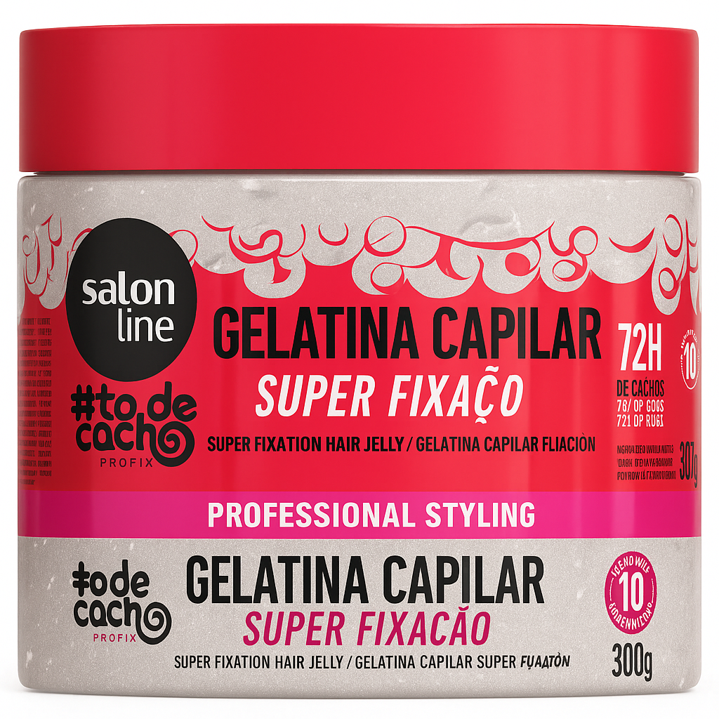 Salon Line #todecacho Gelatina Super Fixação 300g