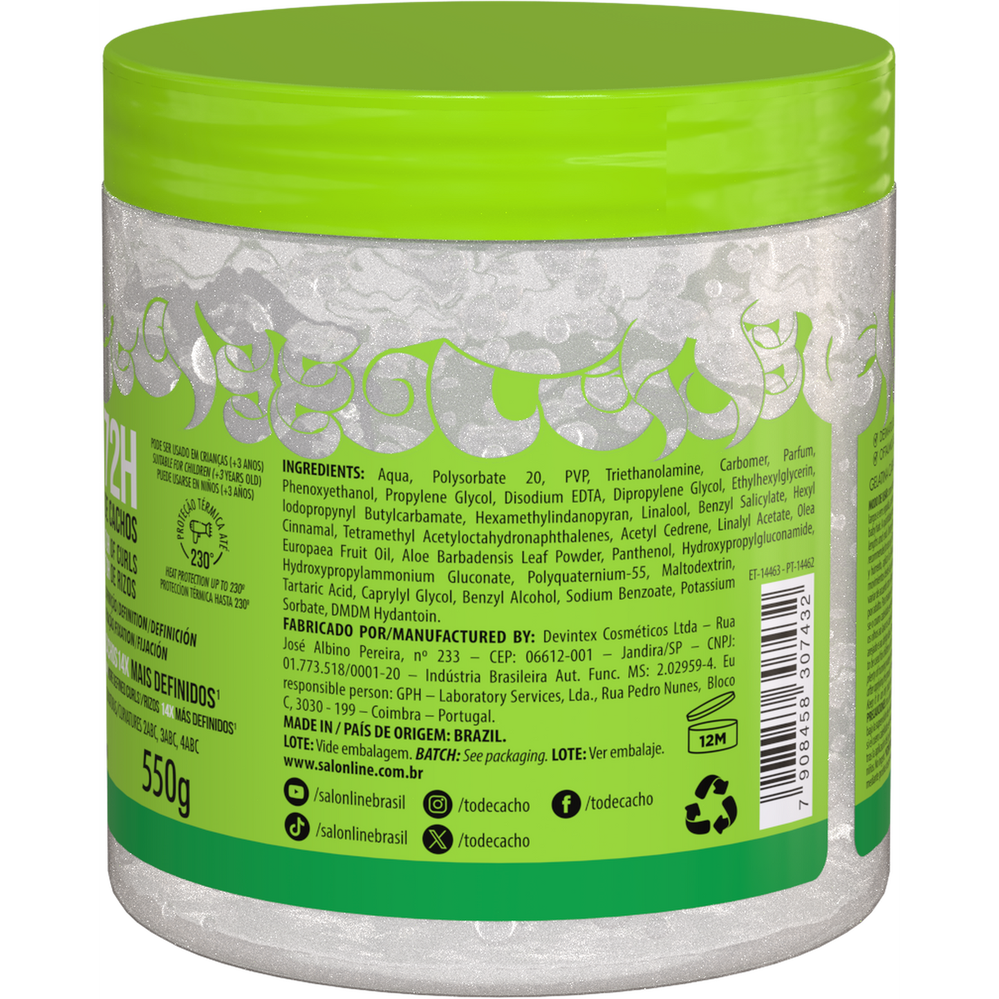 #todecacho - Gelatina Super Definição 550gr