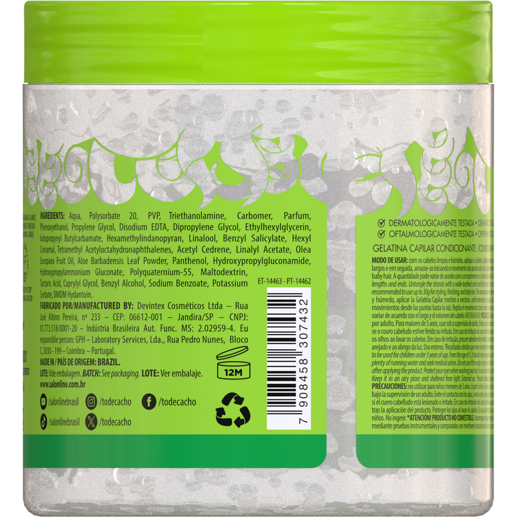 Salon Line #todecacho Gelatina Super Definição 550g
