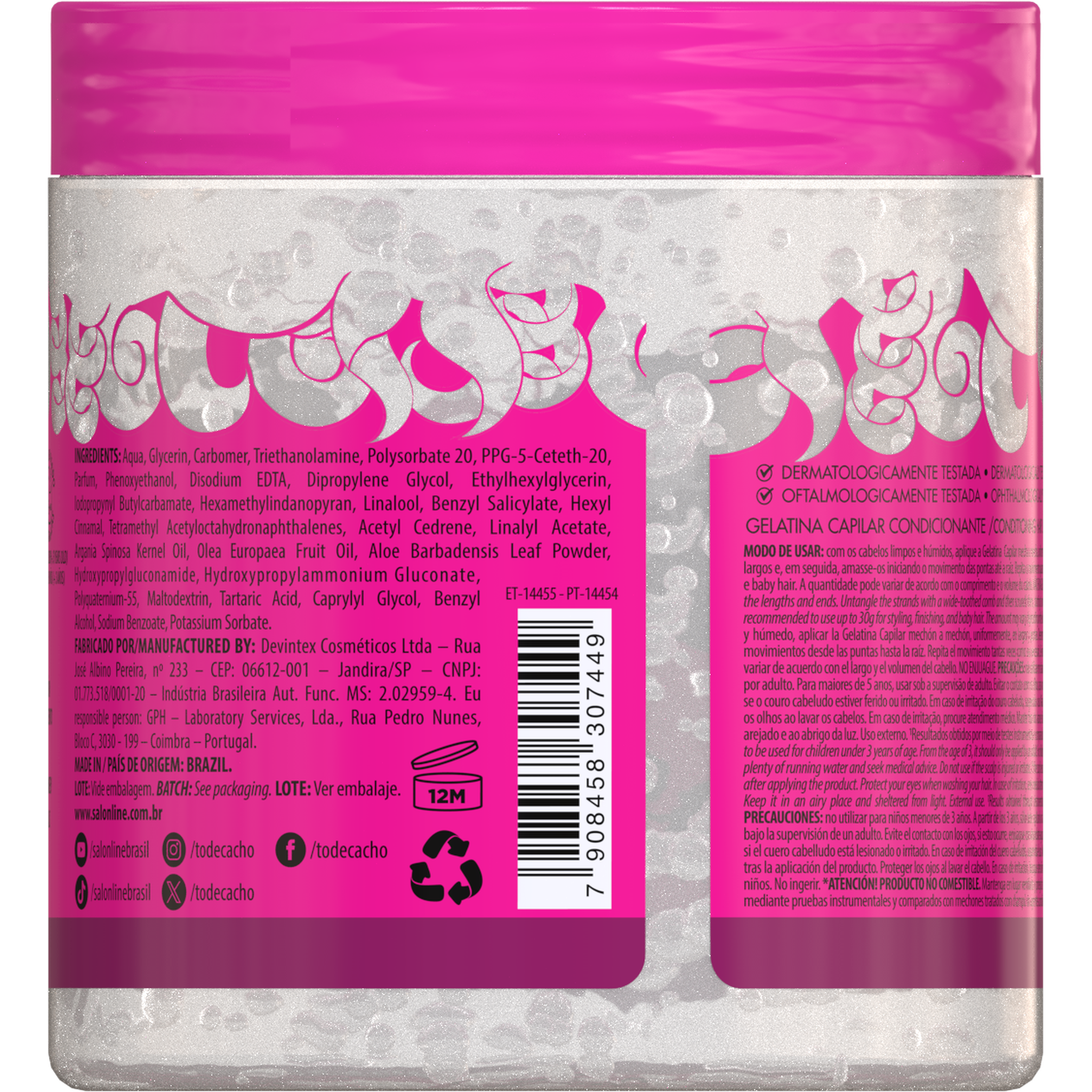 Salon Line #todecacho Gelatina Super Volume 550g