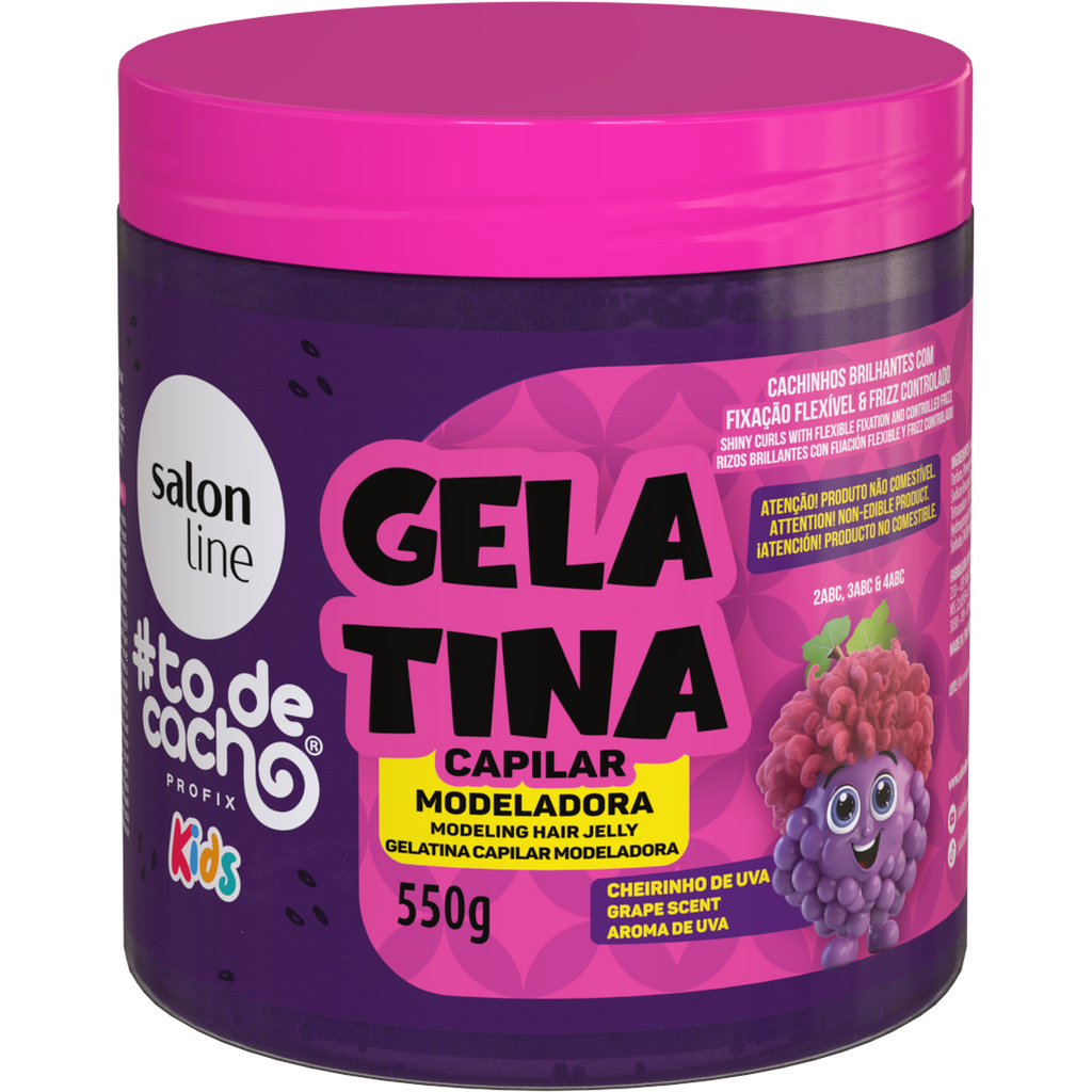 Salon Line #todecacho Gelatina Modeladora Kids Uva 550g