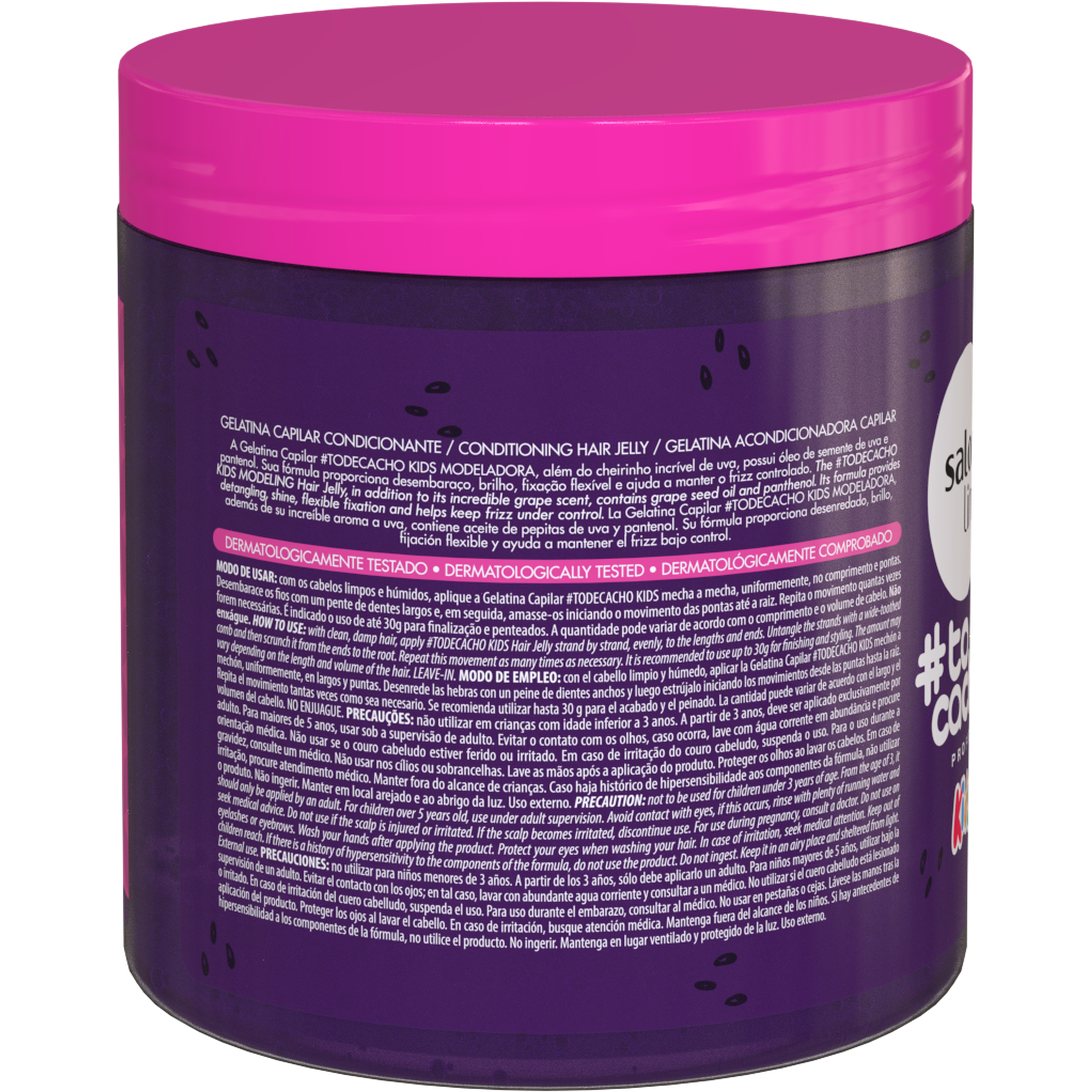 Salon Line #todecacho Gelatina Modeladora Kids Uva 550g