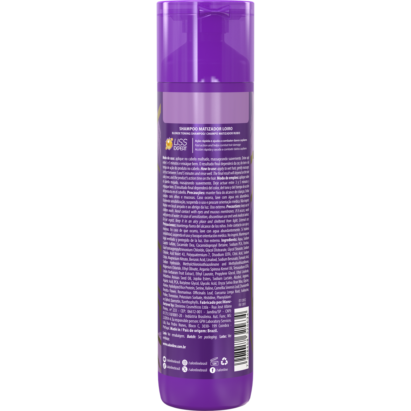 Meu Liso Shampoo Matizador 300ml
