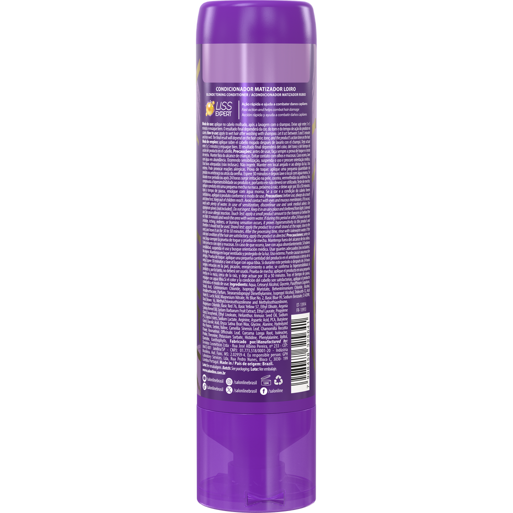 Salon Line Meu Liso Condicionador Matizador 300ml