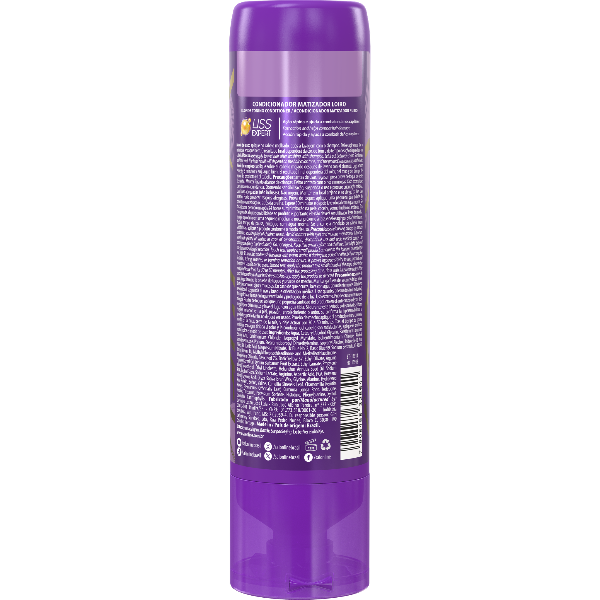 Salon Line Meu Liso Condicionador Matizador 300ml