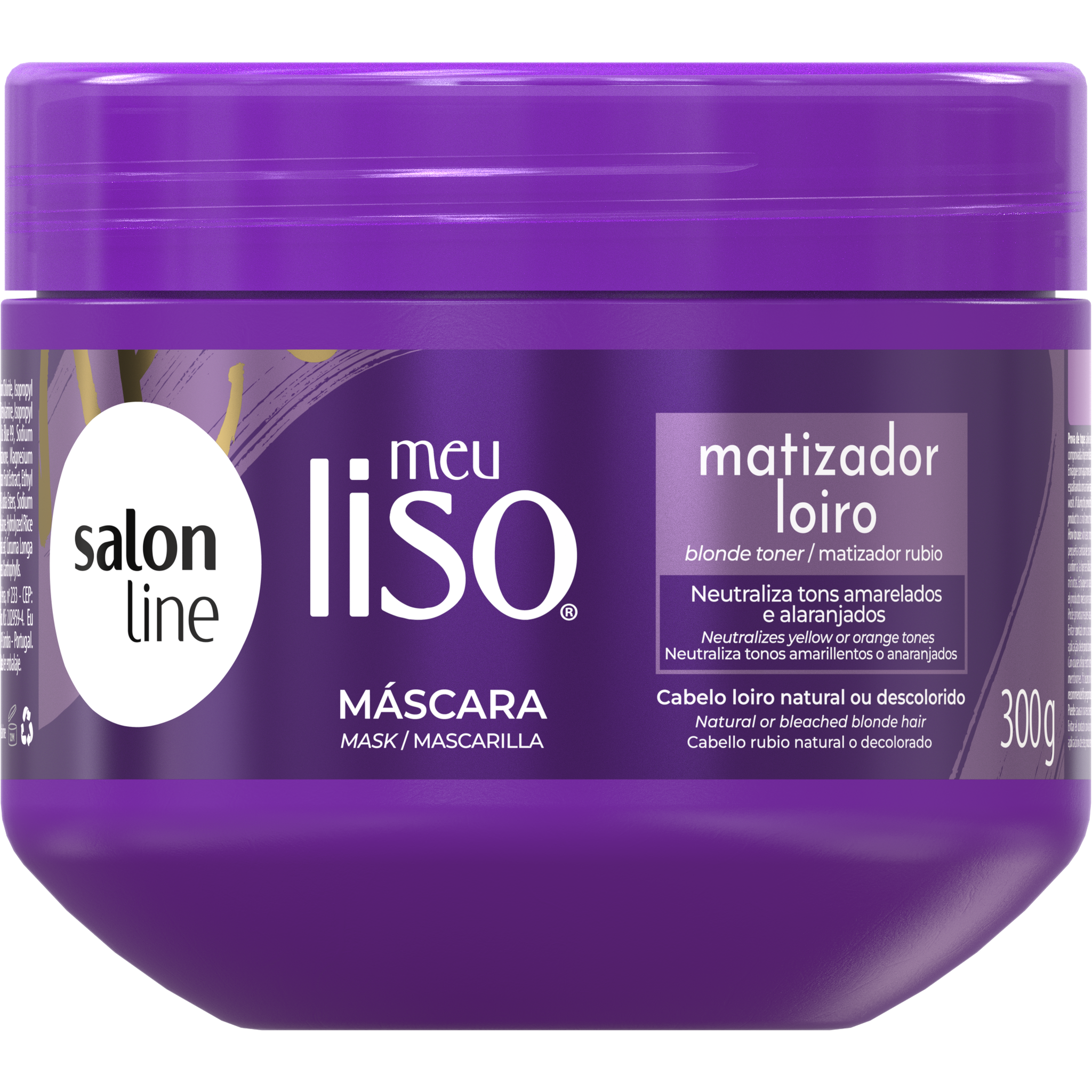 Salon Line Meu Liso Máscara Matizador 300g