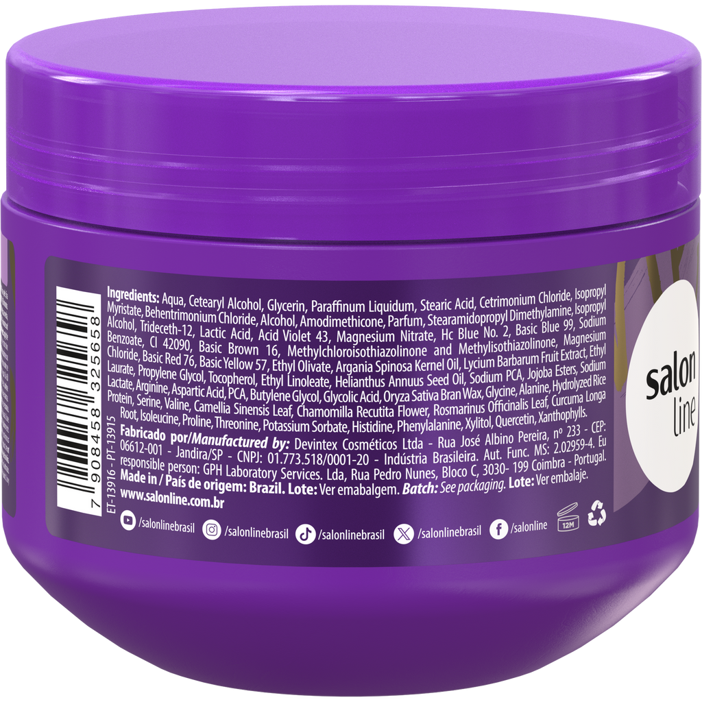 Salon Line Meu Liso Máscara Matizador 300g