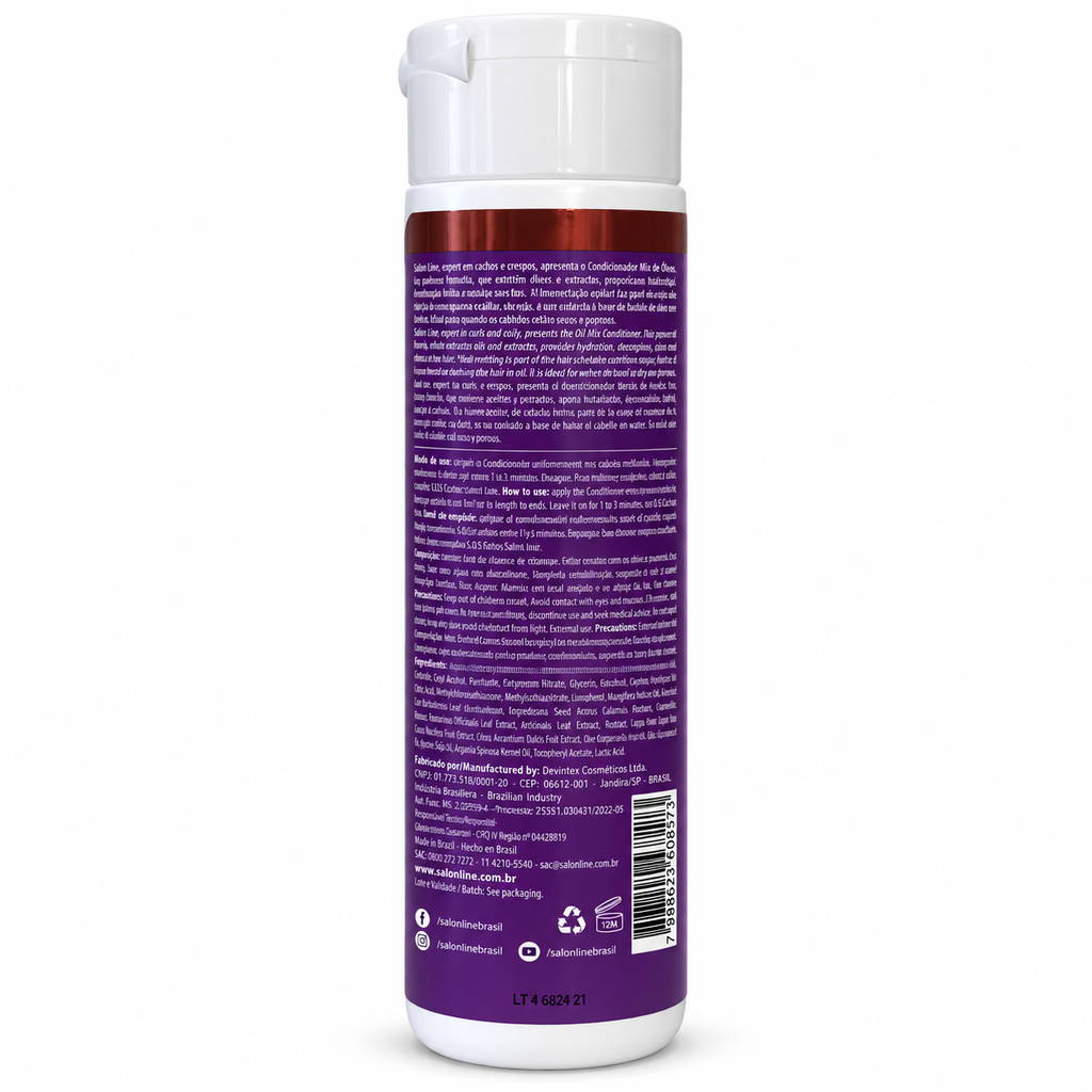 Salon Line SOS Cachos Mix de Óleos balsamo 300 ml, retro
