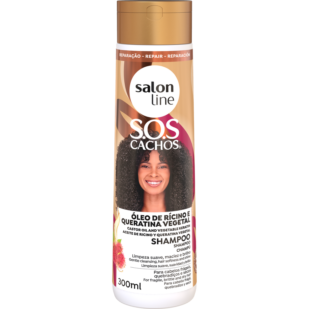 Salon Line SOS Shampoo Ricino e Queratina 300ml