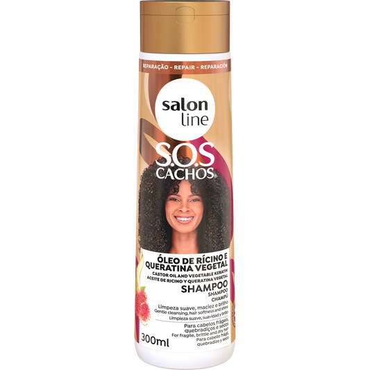 SOS Shampoo Ricino e Queratina 300ml
