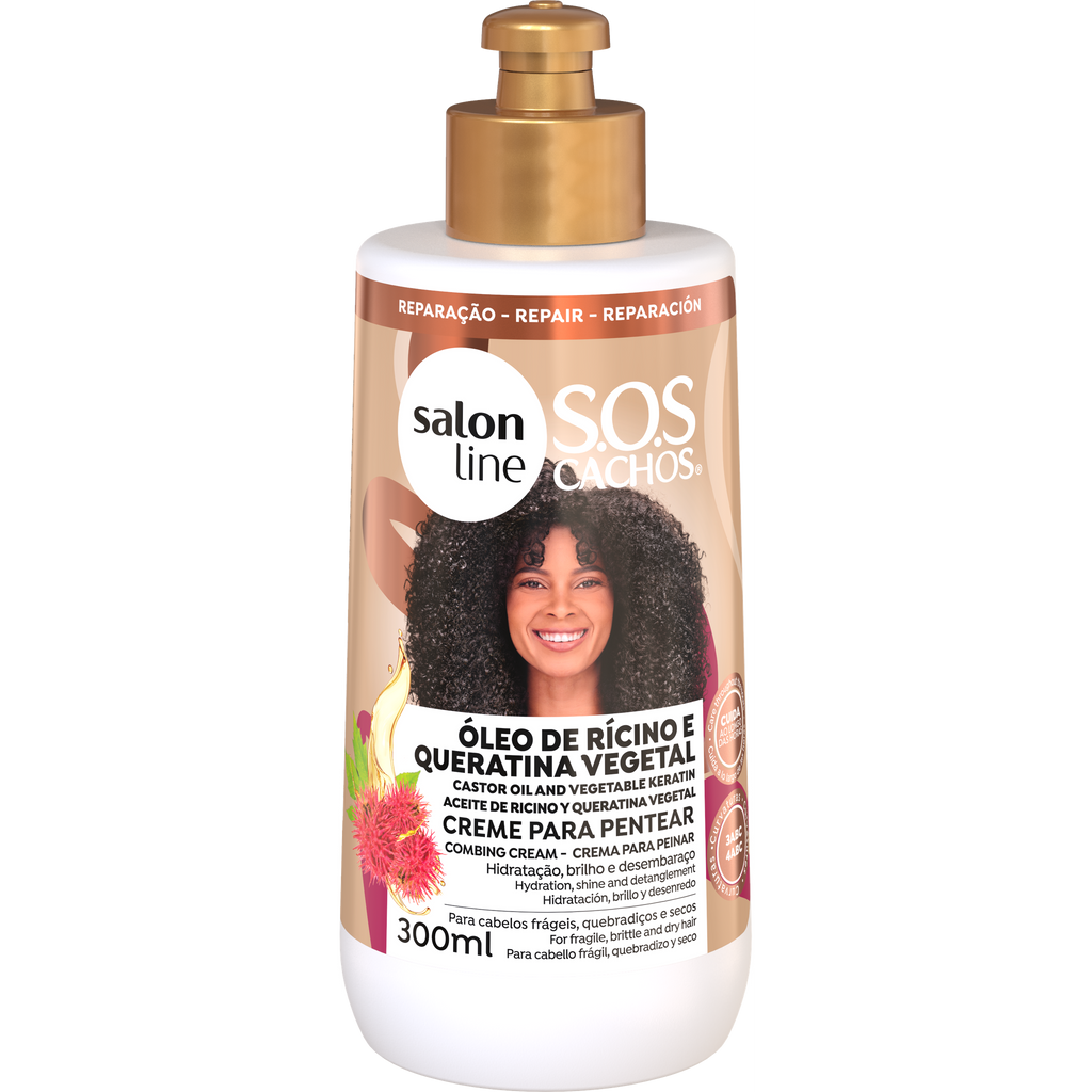 Salon Line SOS Creme para Pentear Ricino e Queratina 300ml
