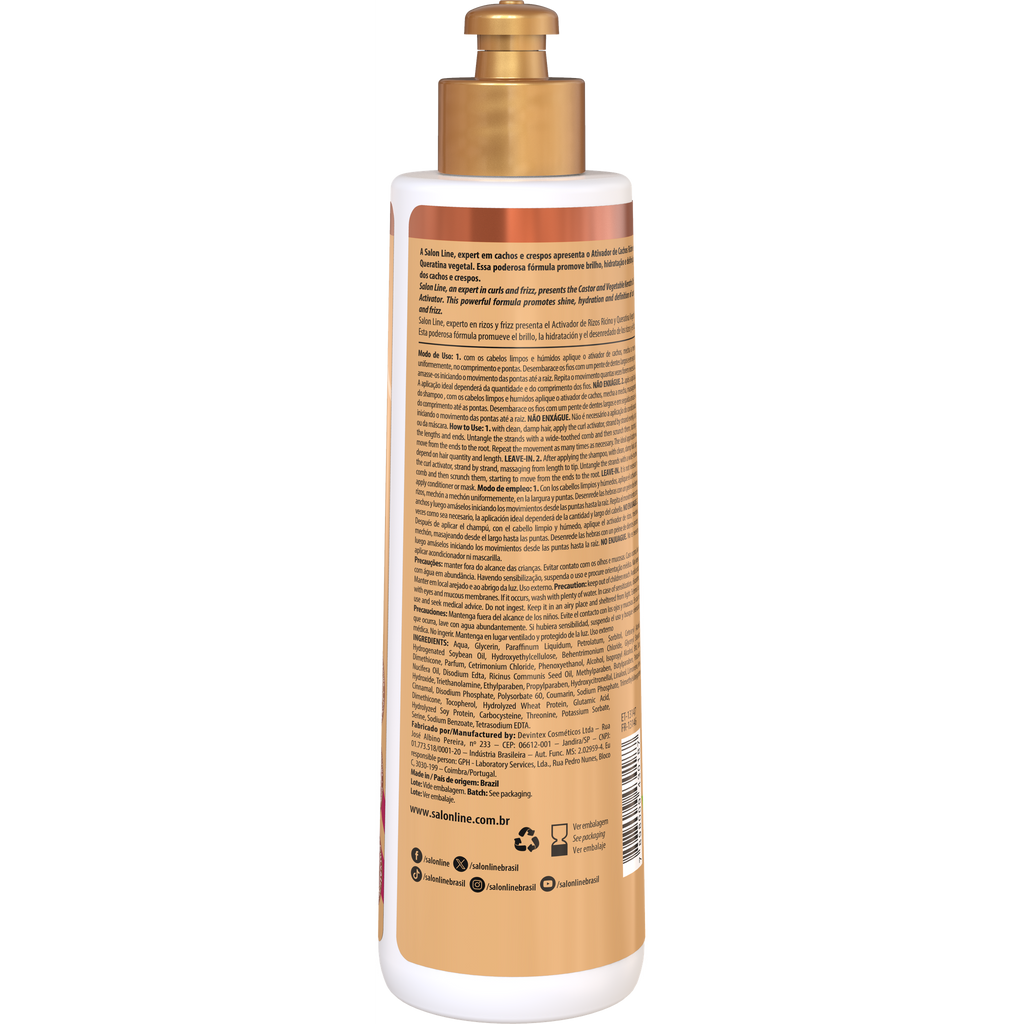 Salon Line SOS Ativador Ricino e Queratina 300ml