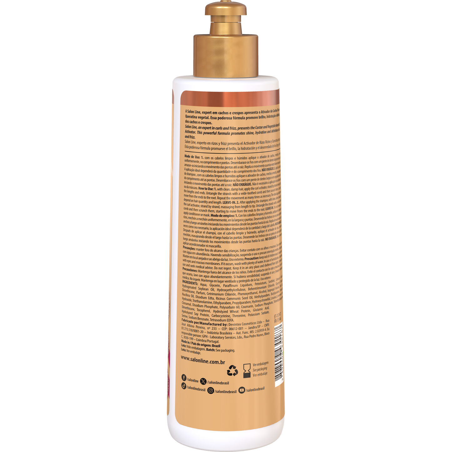 SOS Ativador Ricino e Queratina 300ml