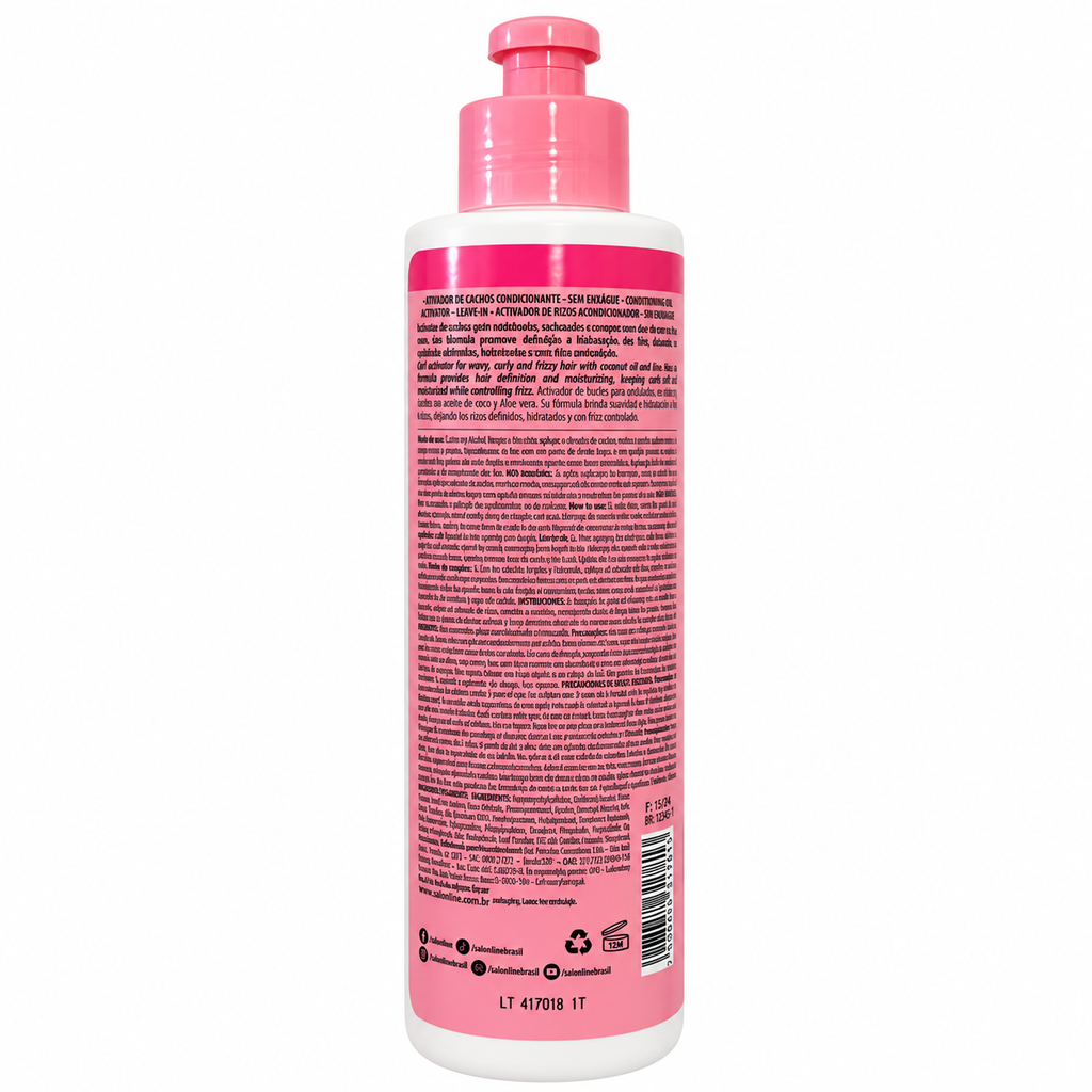 Salon Line SOS Cachos Kids Ativador de Cachos Hidratação 300 ml, retro