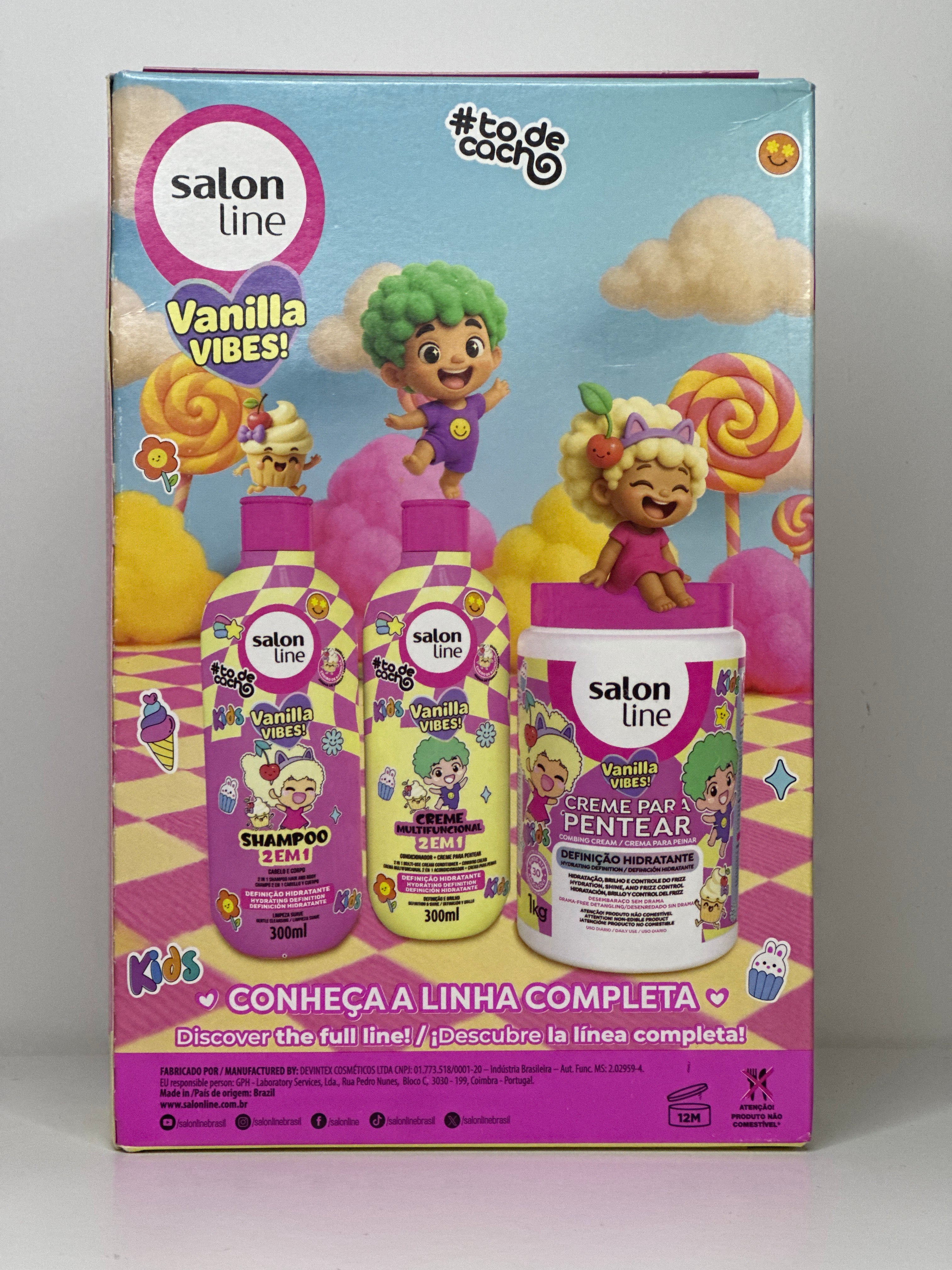 Salon Line Kit SH+CR Multifuncional Vanilla Vibes Kids 300ml
