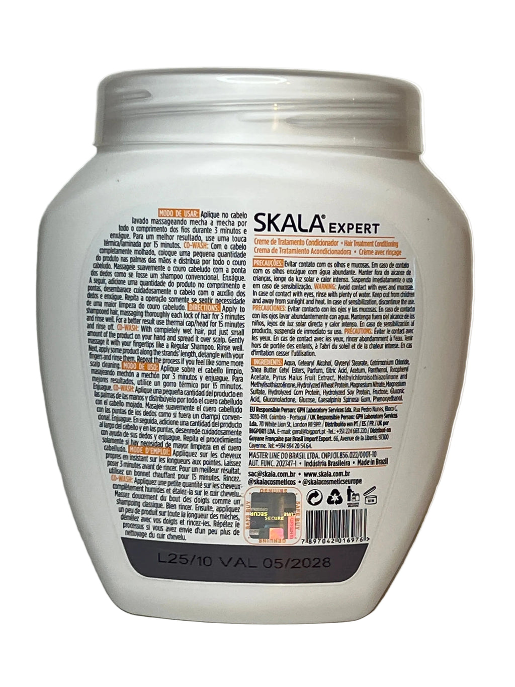 Skala Creme Condicionador Bomba Vitaminas Keratina 1000ml