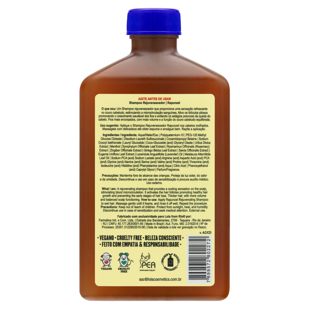 Lola Cosmetics Rapunzel - Champô Rejuvenescedor 250ml