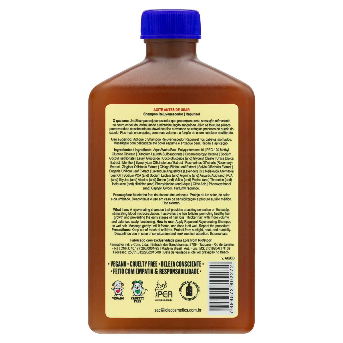 Lola Cosmetics Rapunzel - Champô Rejuvenescedor 250ml