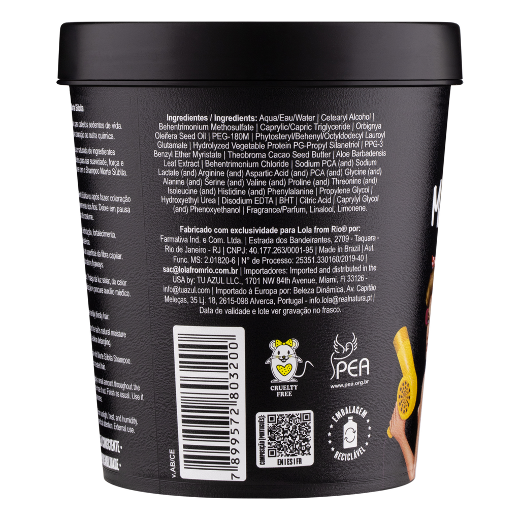 Lola Cosmetics Morte Súbita - Máscara 450g