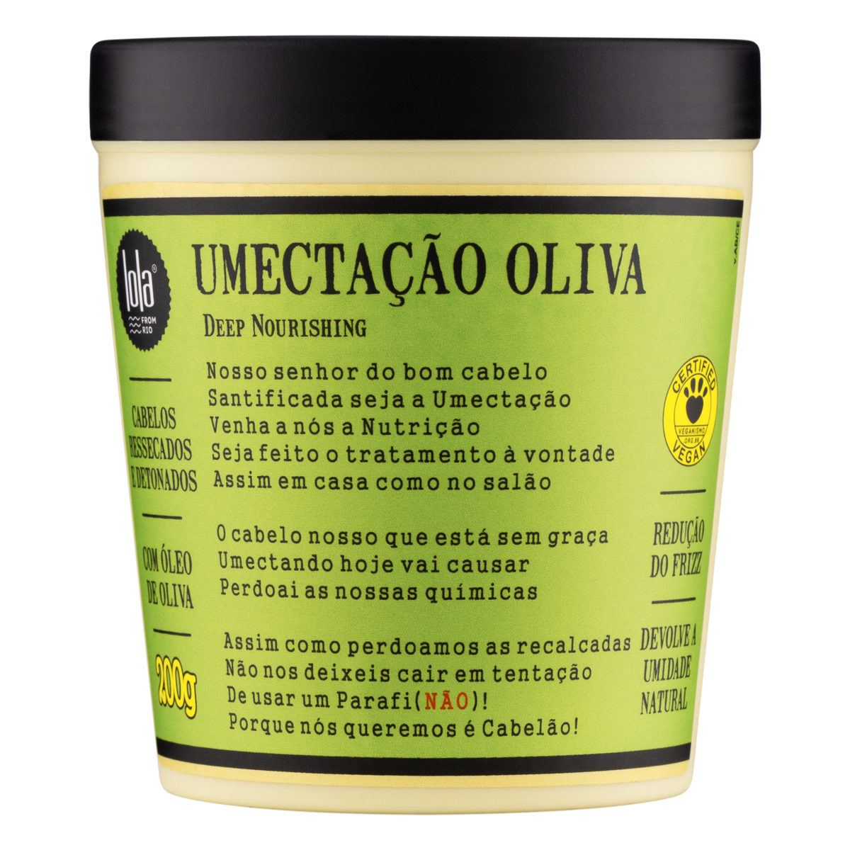 Lola Cosmetics Umectação Azeite de Oliva - Máscara 200g