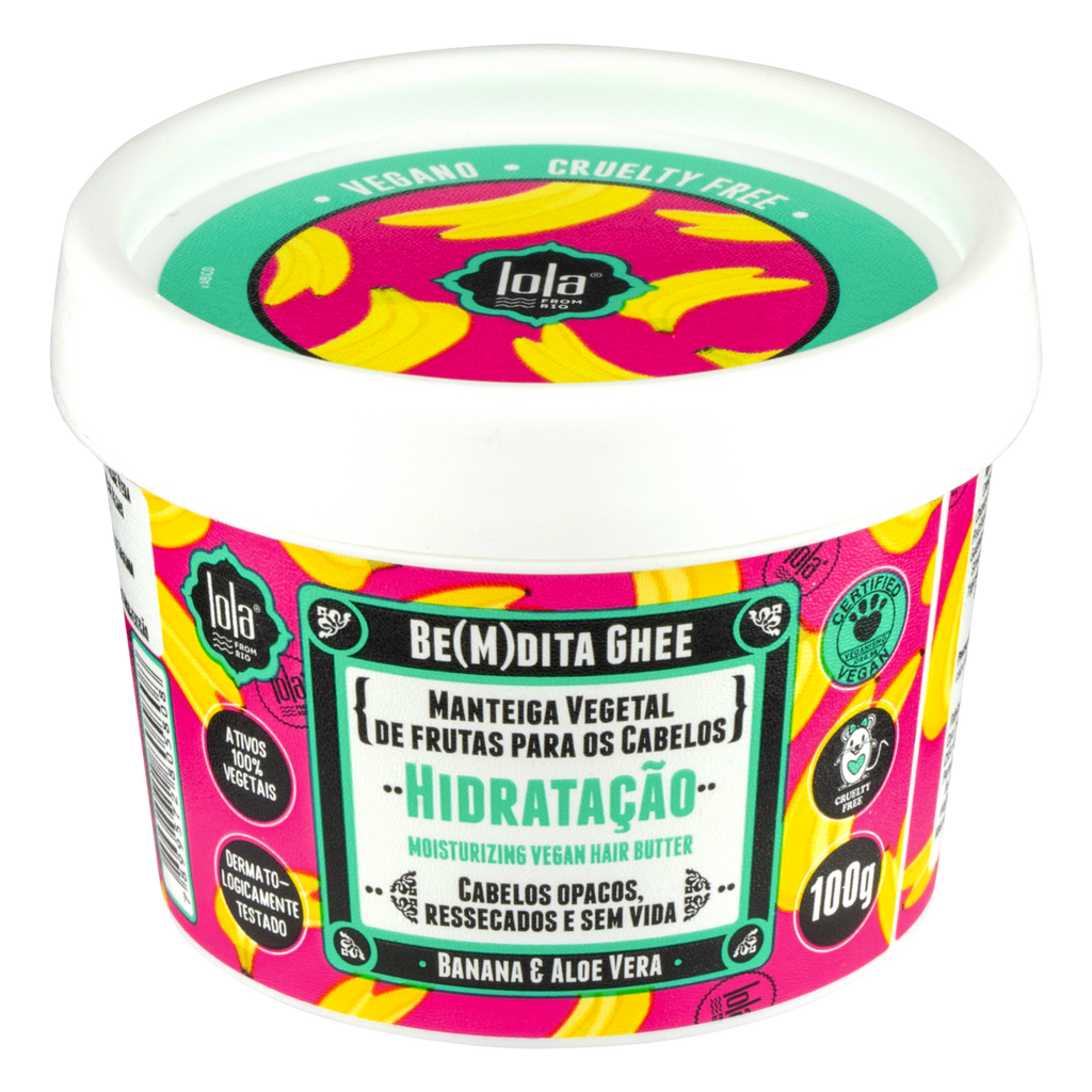 Lola Cosmetics Bemdita Ghee - Máscara Hidratação Banana e Aloe 100g