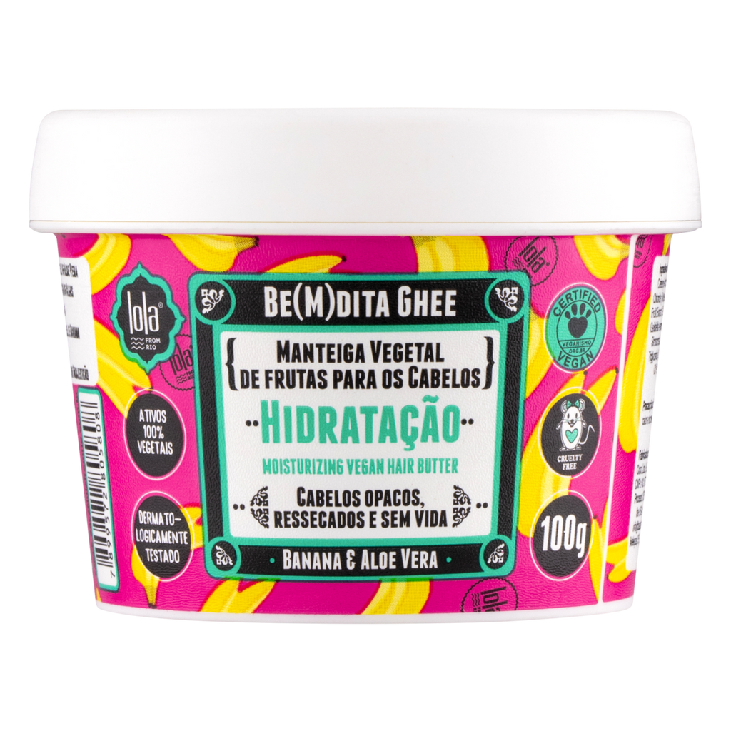 Lola Cosmetics Bemdita Ghee - Máscara Hidratação Banana e Aloe 100g
