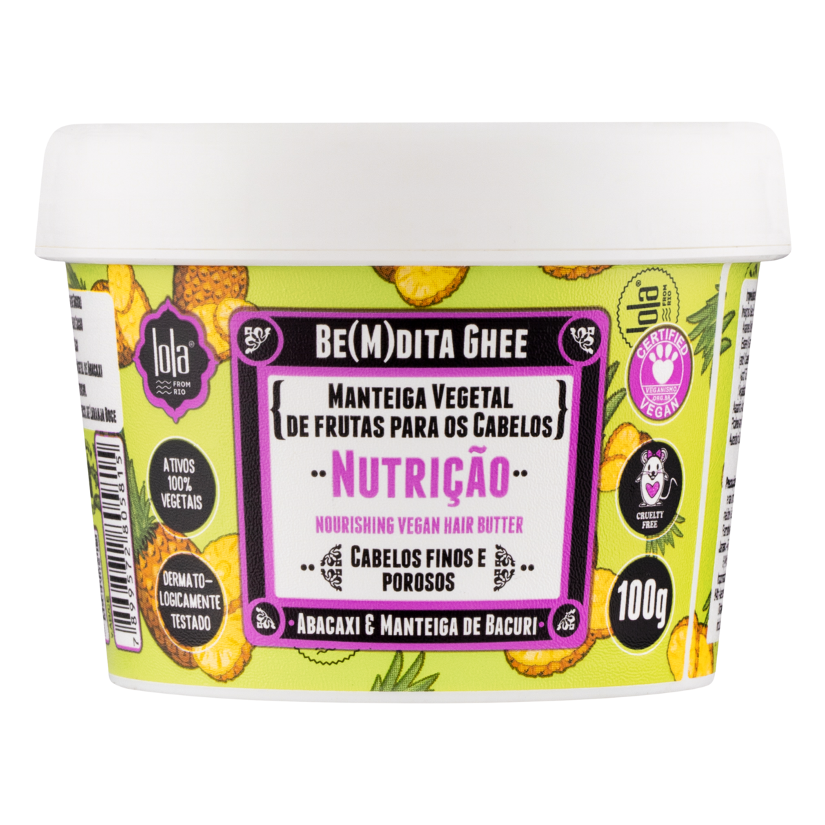 Lola Cosmetics Bemdita Ghee - Máscara Nutrição Abacaxi e Manteiga 100g