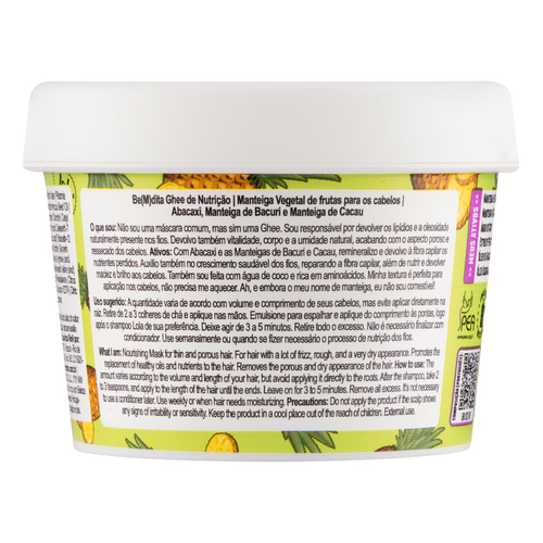 Lola Cosmetics Bemdita Ghee - Máscara Nutrição Abacaxi e Manteiga 100g
