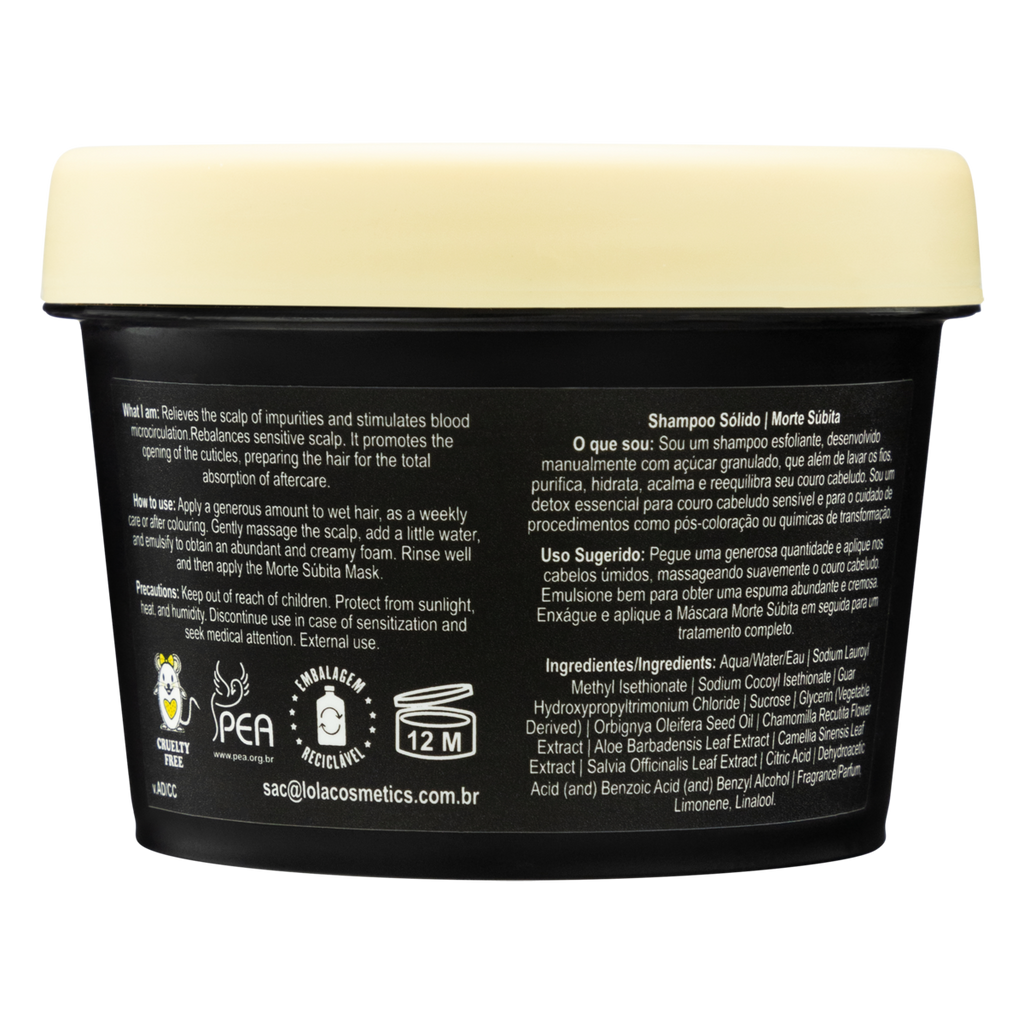 Lola Cosmetics Morte Súbita - Champô Sólido 100g