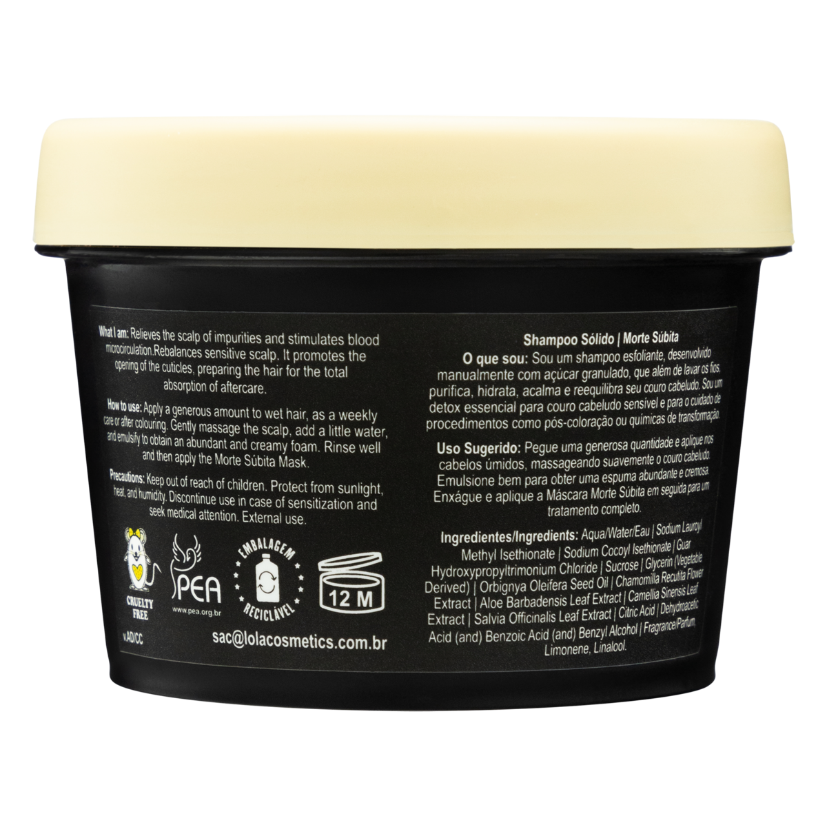 Lola Cosmetics Morte Súbita - Champô Sólido 100g