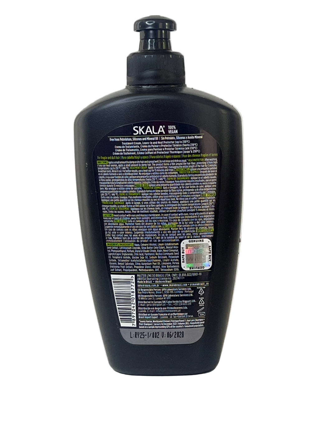 Skala Creme Pentear Bomba Vitaminas Abacate 250g
