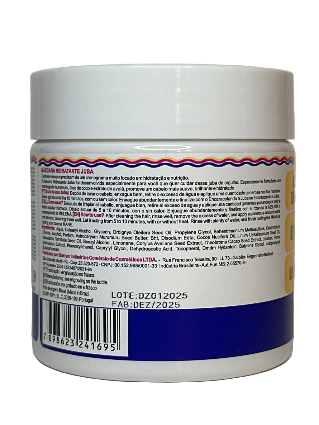 WD Juba Mascara Hidro-Nutritiva Juba 500g