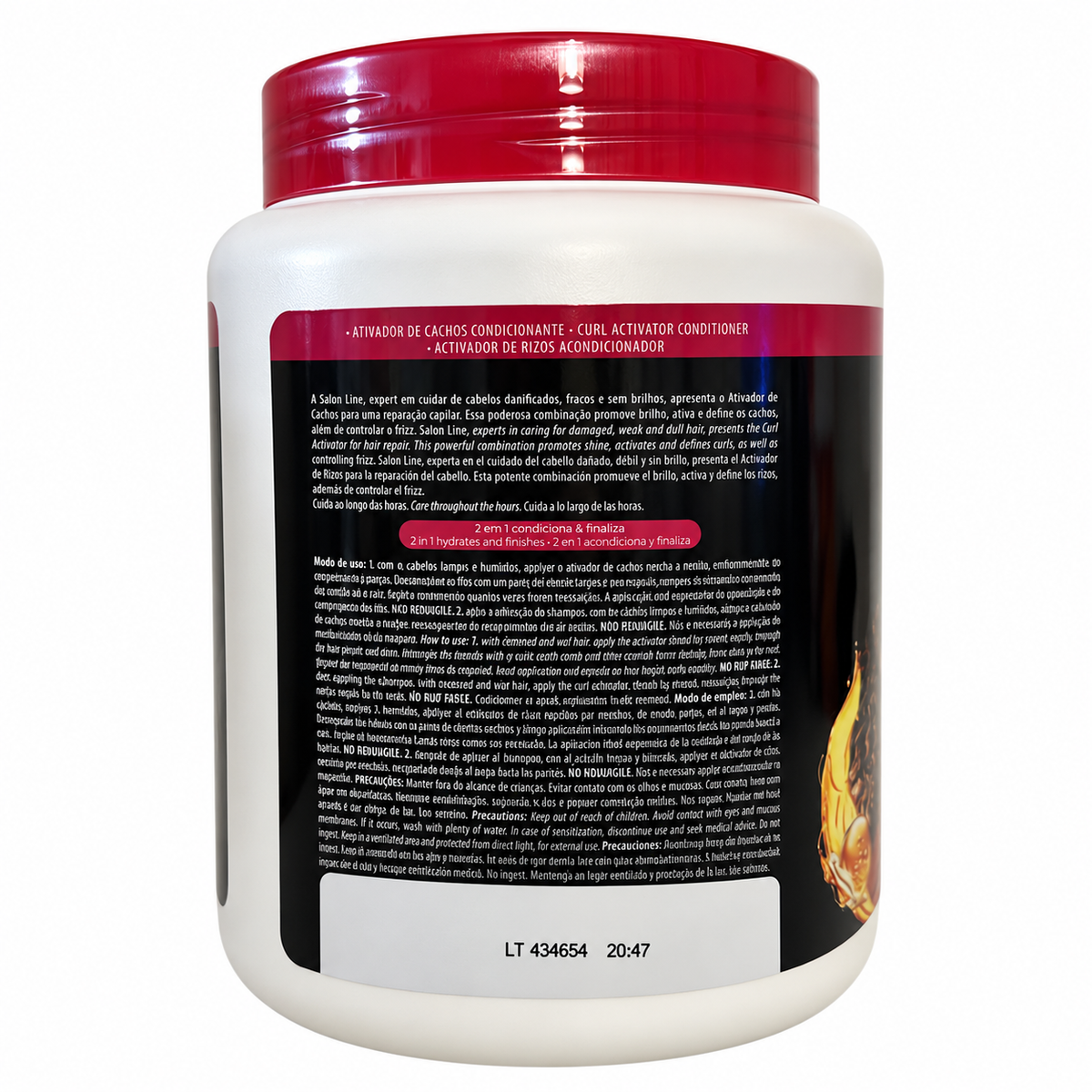 Salon Line SOS Cachos Ativador Arginina Reparação 1 kg, modo d'uso