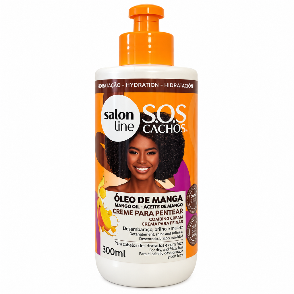Salon Line SOS Cachos Óleo de Manga 300 ml, fronte