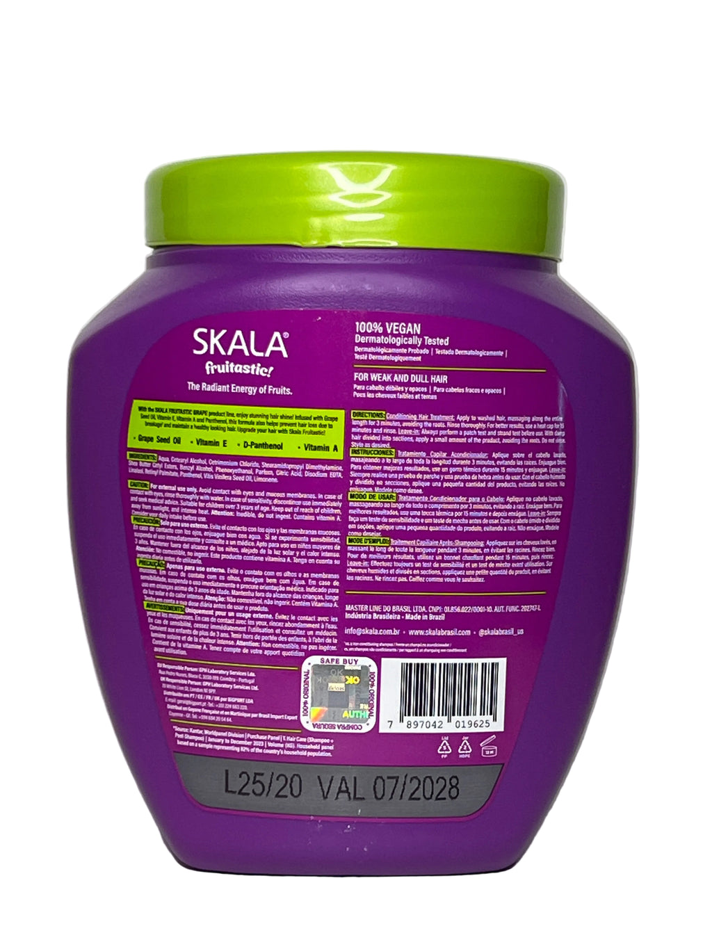 Skala Creme Condicionador Uva Frutastica 1000ml 2em1