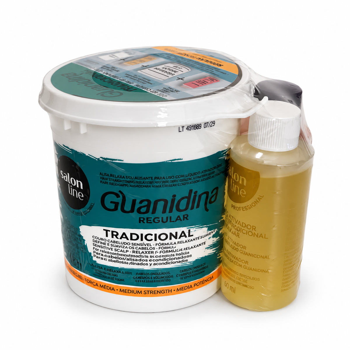Salon Line Guanidina Tradicional Regular Relaxamento Capilar 218gr