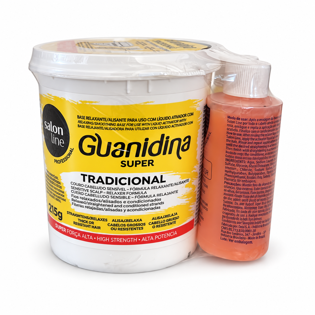 Salon Line Guanidina Tradicional Super Relaxamento Capilar 215gr