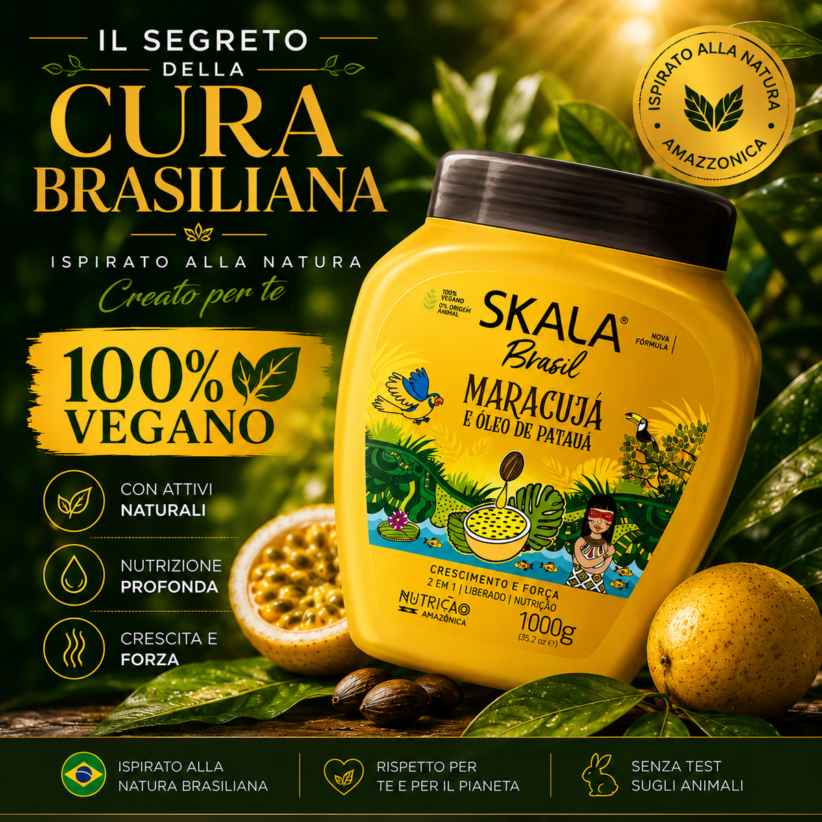 Skala Creme Condicionador Maracujá e Oleo Patauá 1000ml