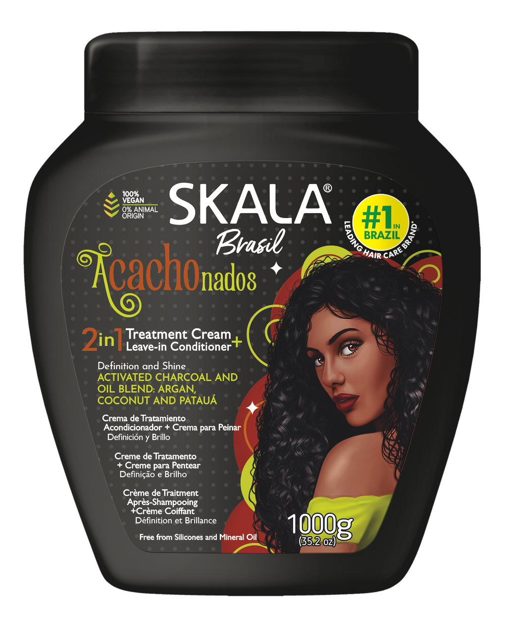 Skala Creme Condicionador Acachanados 1000ml