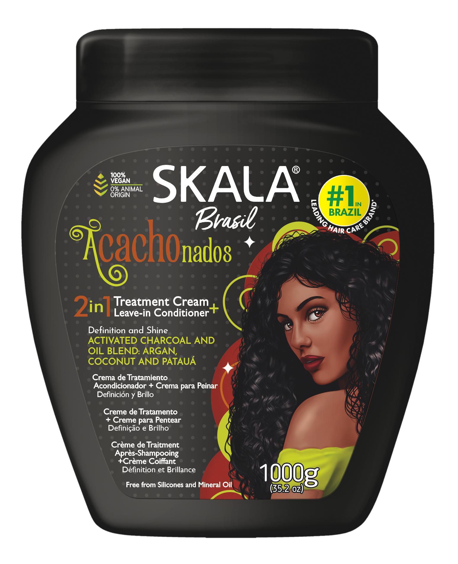 Skala Creme Condicionador Acachanados 1000ml