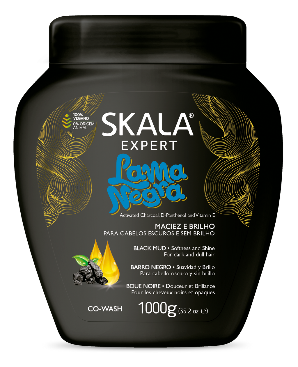Skala Creme Condicionador Lama Negra 1000ml
